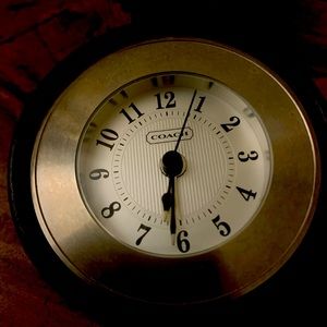 Rare Coach Travel Alarm Clock.